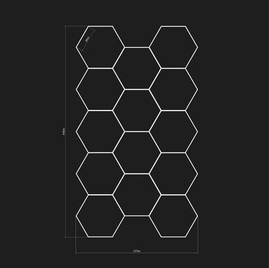 Composizione da 14 esagoni - HexaLightDesign