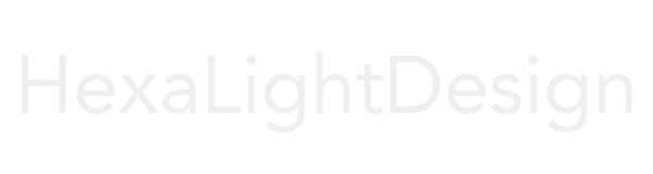 logo scritta intera hexalightdesign luci led esagonali