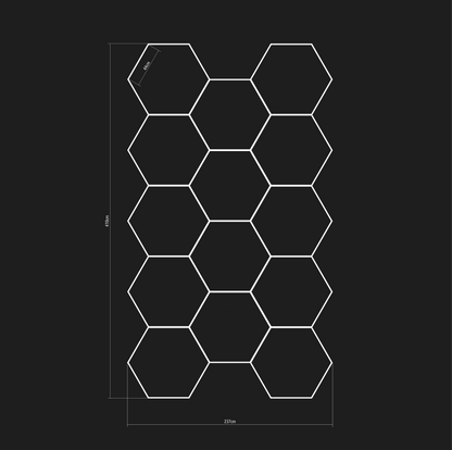 Composizione da 14 esagoni - HexaLightDesign