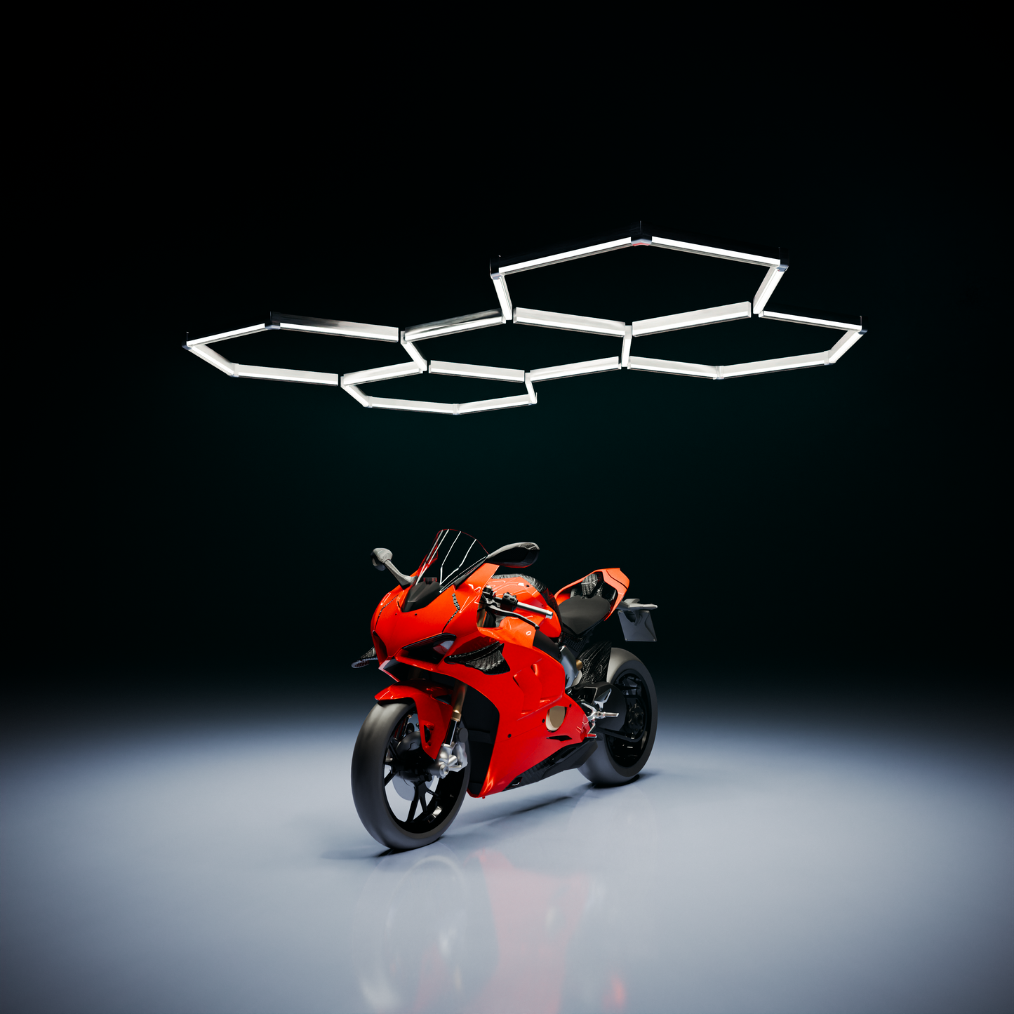 Composizione da 5 esagoni - HexaLightDesign
